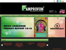 Tablet Screenshot of amprofon.com.mx
